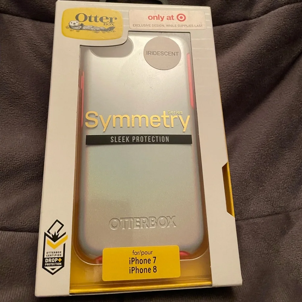 OtterBox symmetry series sleek protection for iPhone 7 & 8-iridescent
